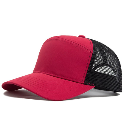 Letnia czapka baseballowa z 7 panelami, modne czapki hip-hopowe z siateczką, męskie czapki typu trucker, czapki z daszkiem, czapki typu hardtop, czapki typu snapback, damskie, unisex, fajne, nowa marka