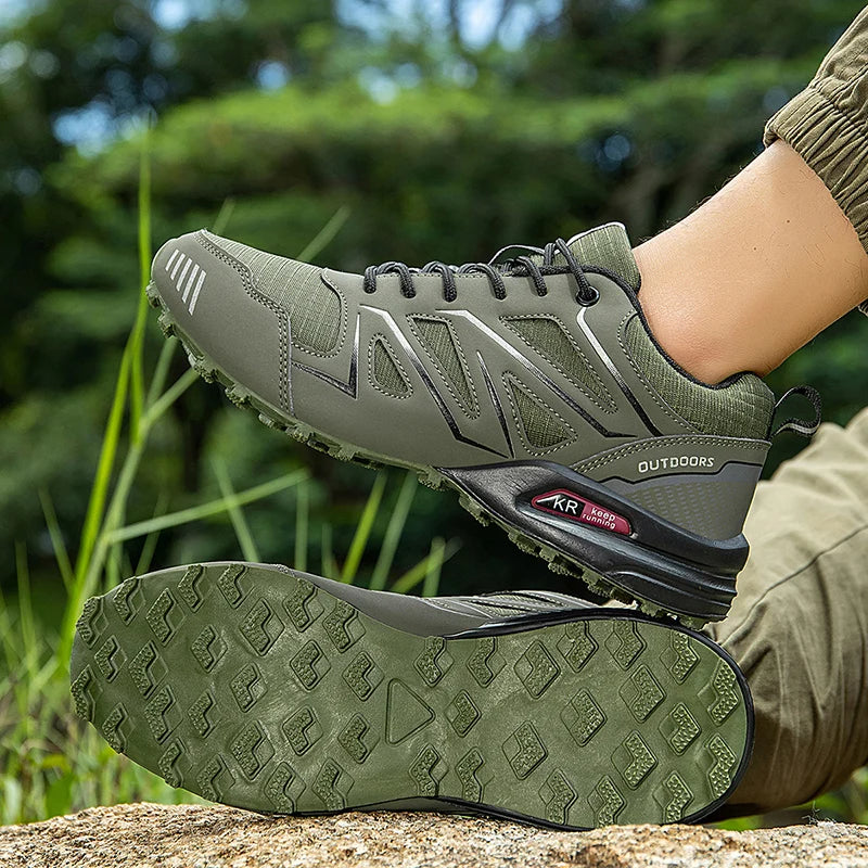 Men Waterproof Hiking Shoes Non-Slip Hunting Boots Outdoor Tactical Training Sports Shoes Men Walking Hiking Travel Shoes