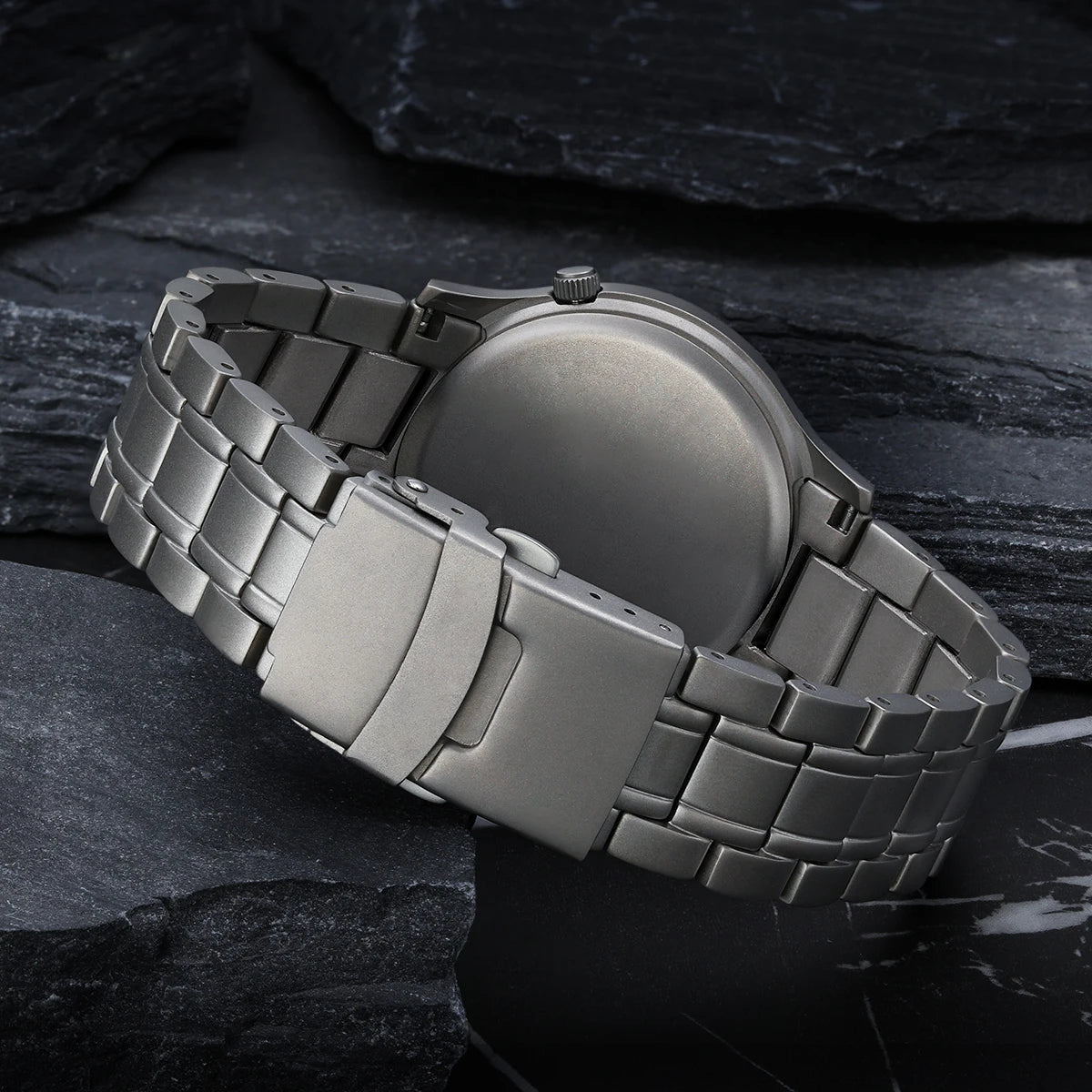 BERNY Full Titanium Men Watch Super Luminous Sports Quartz Watches Lightweight and Comfortable 5ATM Easy Read Wristwatch