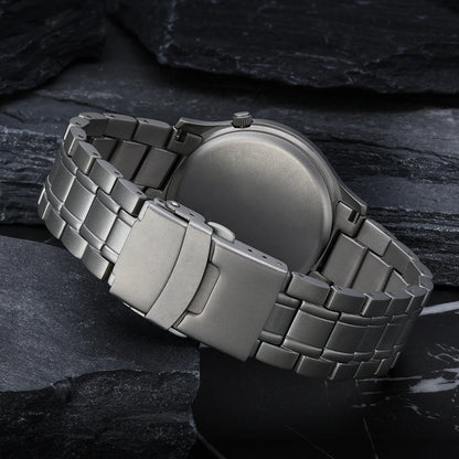 BERNY Full Titanium Men Watch Super Luminous Sports Quartz Watches Lightweight and Comfortable 5ATM Easy Read Wristwatch