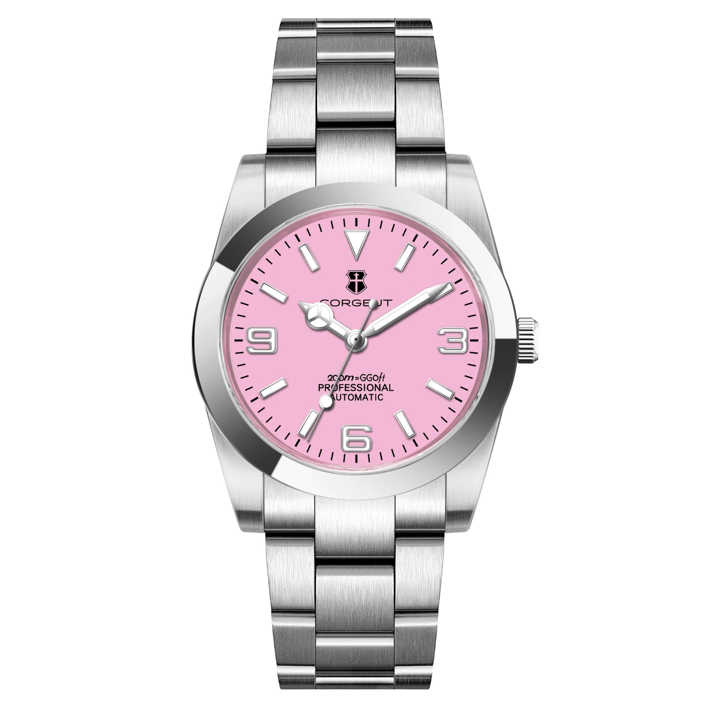 36/39mm Corgeut Luxury NH35 Miyota8215 Automatic Mechanical Wristwatches Numbers Men Watch Sapphire Crystal 10bars Reloj Hombre