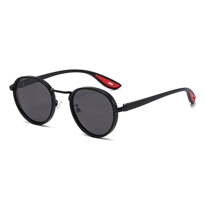 KLASSNUM Round Vintage Sunglasses Men Women 2026 New Punk Fashion Shades Trendy Luxury Brand Casual Anti UV Lens Sun Glasses
