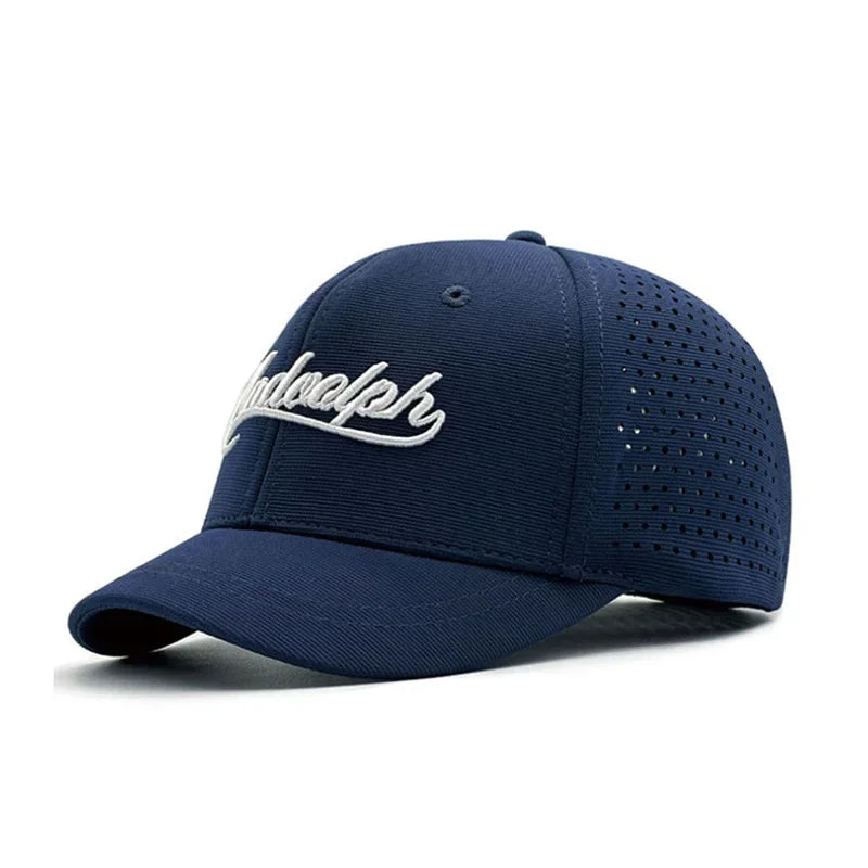 Nagy fejméretű, hátul zárt, 5 cm-es rövid karimájú baseball sapka férfiaknak, hálós, testre szabott sapkák, rugalmas, teljesen zárt sapkák, 56–60 cm, 61–65 cm