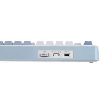 EPOMAKER AULA F75 ISO-ES 75% Spanish QWERTY Hot-Swap Gasket-Mounted Wired/Bluetooth/2.4GHz Wireless Mechanical Gaming Keyboard RGB Backlight