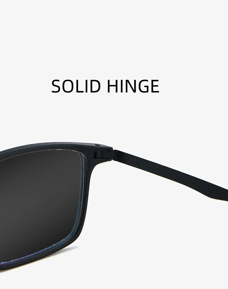 LOERHUNAR High Quality Square Frame TR90 Pure Titanium Myopia Sunglasses for Men Woman UV400 Sunshade Driving Fishing Sunglasses