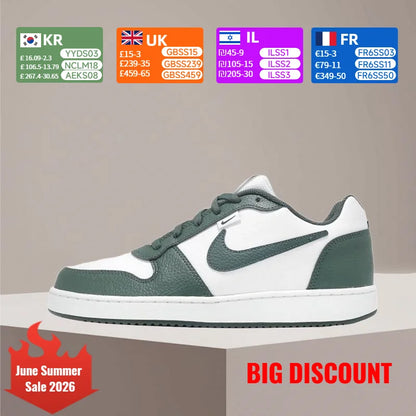 Nike Ebernon Low-Top Classic Comfortable Slip-Resistant Cushioned Durable Everyday Unisex Skate Shoes IO7608-131