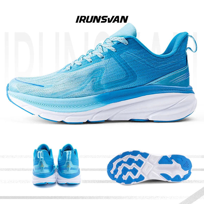 IRUNSVAN 2026 Original Air Cushion Running Shoes Fitness Jump Exercise Breathable Sports Shoes Men's Walking Shoes