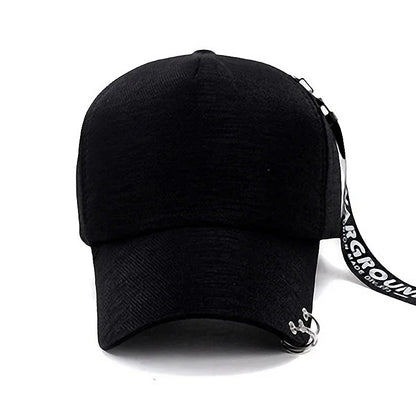 Classic Brim Design Metal Personalized Baseball Cap, Lightweight and Breathable Style! Four Colors To Choose From