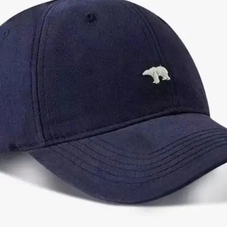 Polar Bear Embroidery Sun Hat Cotton Baseball Cap Lightweight UV Protection for Spring Summer Fall