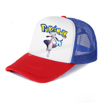 Pokémon baseball sapka Pikachu Charizard Gengar anime csúcsos sapka gyerek felnőtt nyári szabadtéri sport sapkák fiú alkalmi divat sapka ajándék