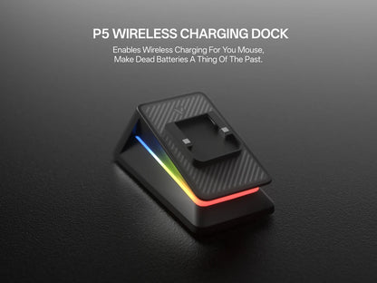 Rapoo VT7 MAX Wireless Gaming Mouse, True 8K Wireless Gaming Mouse, 53g Ultra-Lightweight, 30K DPI, 750-Hour Battery, Programmable Gaming Mouse