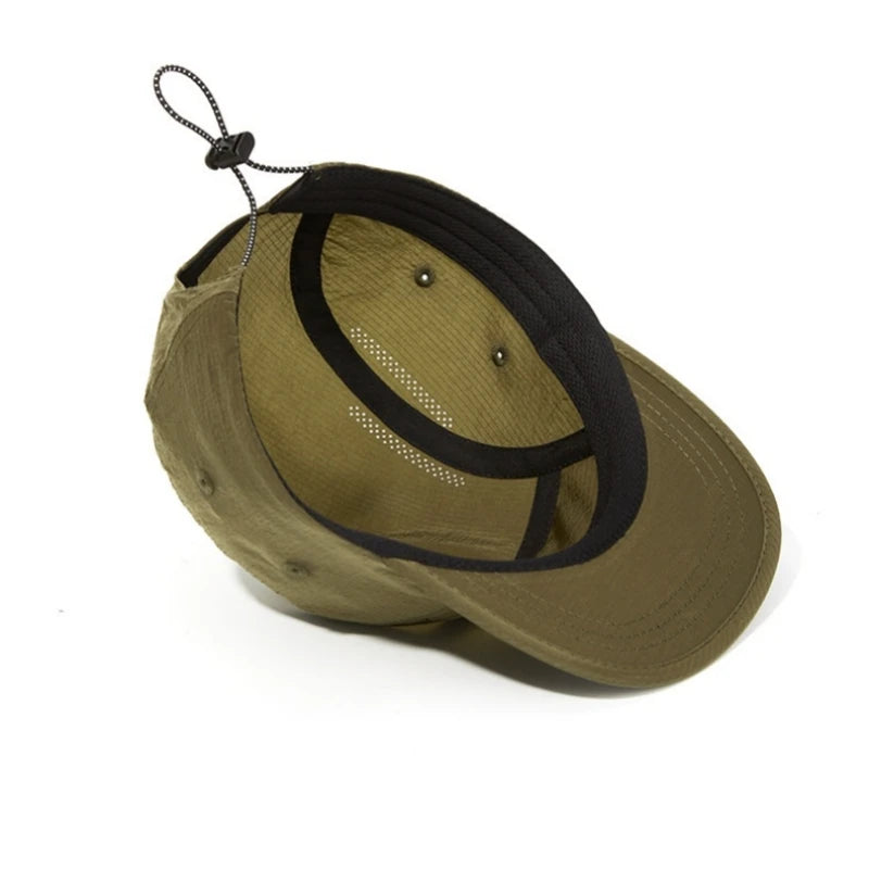 Ultrakönnyű futósapkák férfiaknak és nőknek, gyorsan száradó szabadtéri sport sapkák, kerékpáros, terepfutó és maratoni snapback sapkák