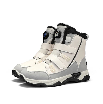 Bottes de neige imperméables pour hommes, chaussures d'extérieur d'hiver, semelle intermédiaire chaude avec antidérapantes, résistantes à l'abrasion, 2025