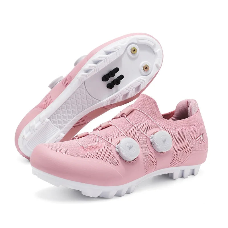 Professional Men Cycling MTB Shoes Route Cleats Speed Road Bike Sneaker Racing Women Flat Bicycle Mountain Spd Biking Footwear
