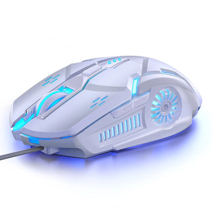 G5 žični gaming miš sa šarenim pozadinskim osvjetljenjem, 6 tipki, tihi miš, 4 brzine, 3200 DPI, RGB gaming miš za računalo i prijenosno računalo