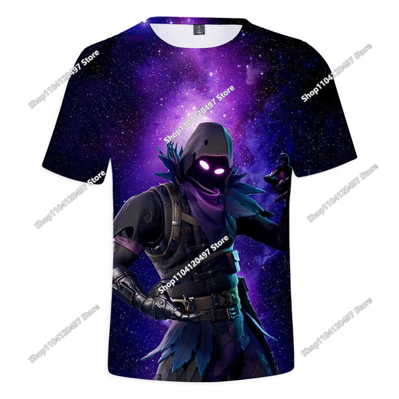 Halloween Peely 3d T-shirt Boys Girls Christmas Fortnite Tees Battle Royale Streetwear Kids Victory Game Men T Shirt Clothes