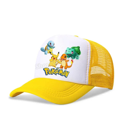 Pokémon baseball sapka Pikachu Charizard Gengar anime csúcsos sapka gyerek felnőtt nyári szabadtéri sport sapkák fiú alkalmi divat sapka ajándék
