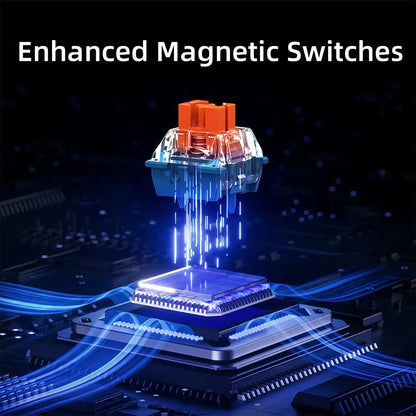 Teclado Gaming MCHOSE ACE 68 com Switches Magnéticos Hall Effect, Rapid Trigger, RGB Programável, 8K Hz, DKS/MT/TGL/RS/SOCD