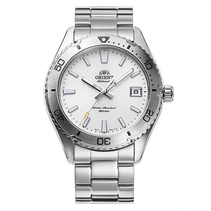 Original Orient Automatic Mechanical Watch 200M Water Resistant Unidirectional Bezel Black Dial Men's Sport Diver Watch
