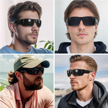 MAXJULI XXL Z87 Sunglasses for Big Wide Heads Men TR90 Ultralight UV400 Protection Glasses 8806