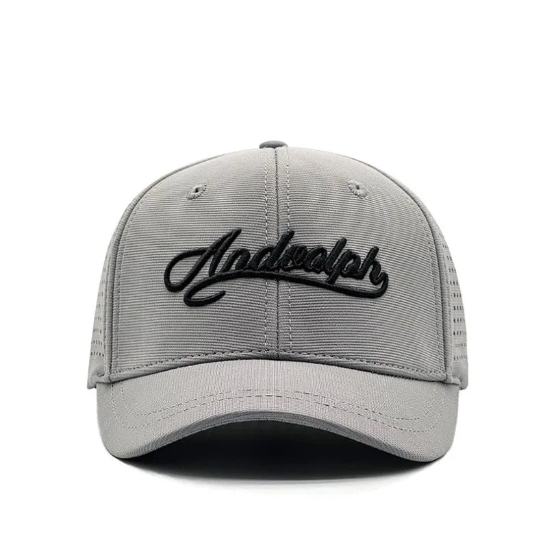 Nagy fejméretű, hátul zárt, 5 cm-es rövid karimájú baseball sapka férfiaknak, hálós, testre szabott sapkák, rugalmas, teljesen zárt sapkák, 56–60 cm, 61–65 cm