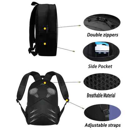 Zaino FORTNITE leggero 3 pezzi con tasca frontale, borsa pranzo, astuccio e portachiavi 3D stampato gratuito per bambini e bambine dai 5 ai 10 anni