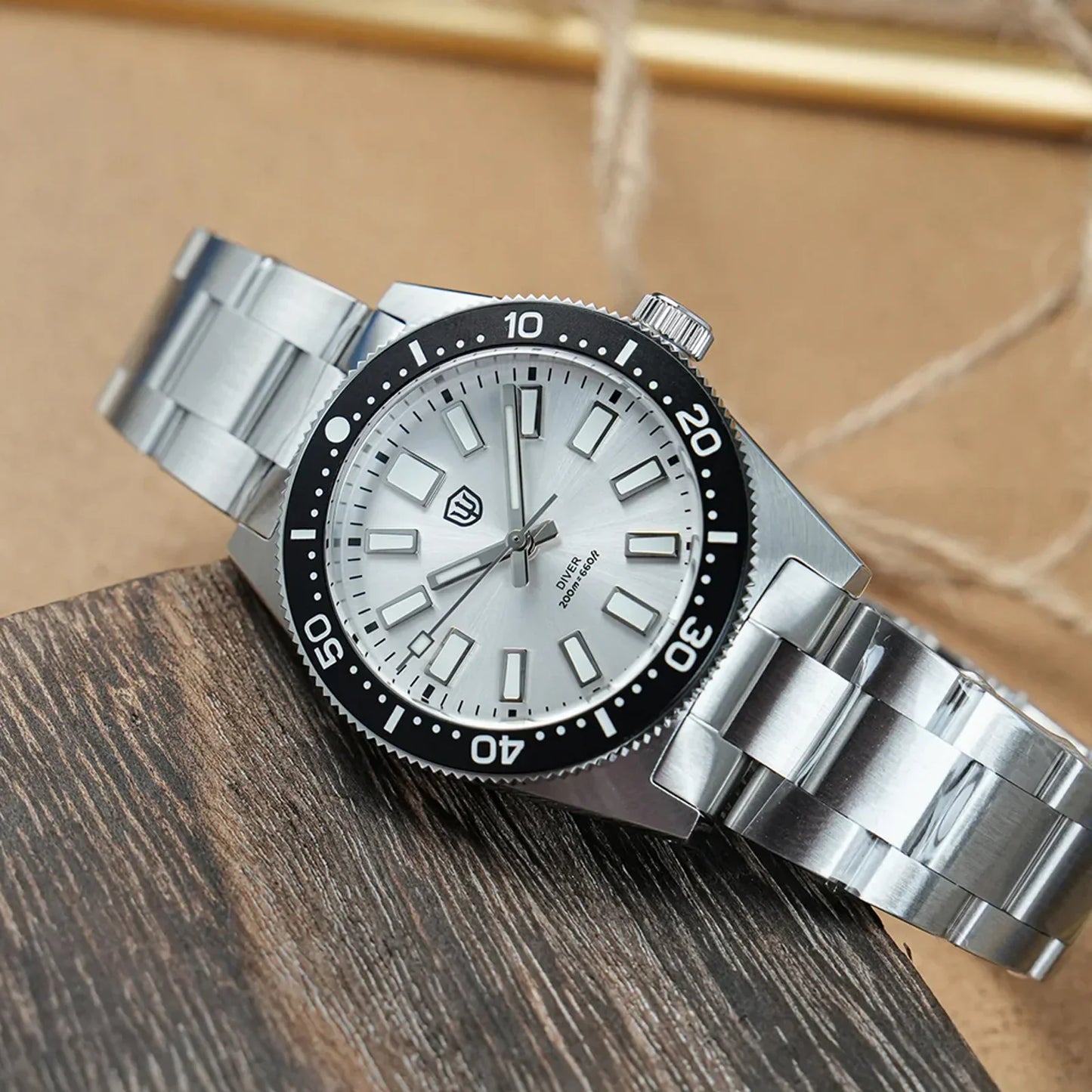 Watchdives WD1965 Luxury Men's Watch VH31 Sweep Second Quartz Movement 38mm Watch Night Light 20Bar Waterproof Watches