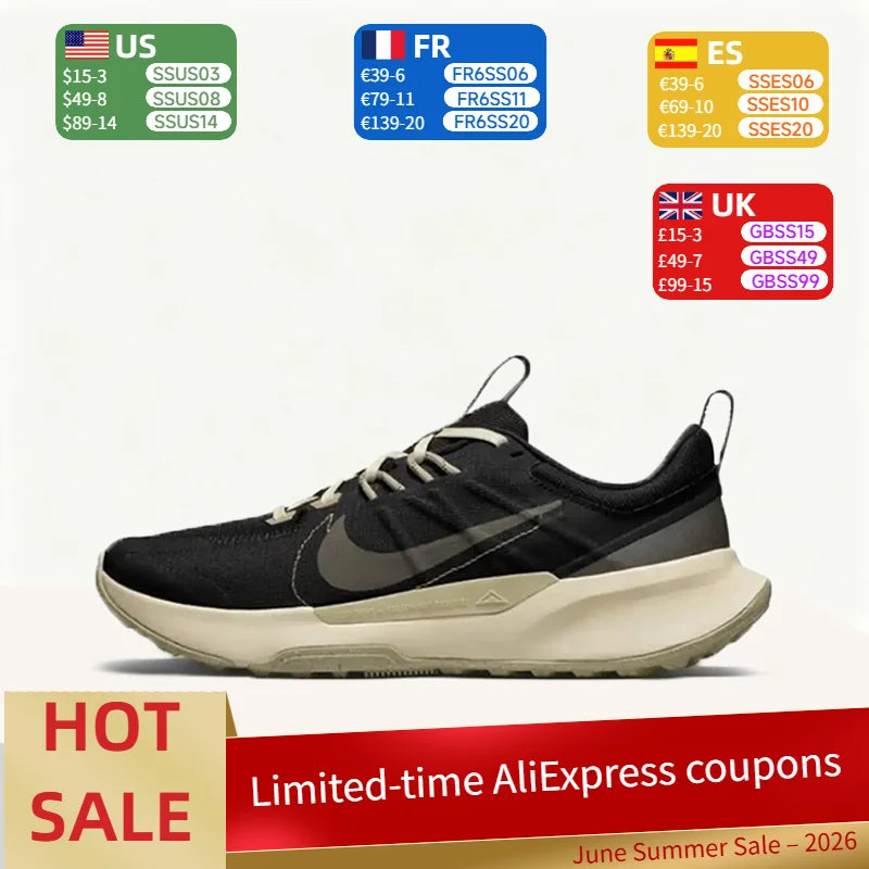 Nike Juniper Trail 2 : chaussures de course de trail basses pour homme, souples, élégantes, légères, résistantes et antidérapantes – Noir DM0822-005