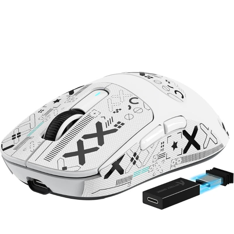 Attack Shark X3Pro kabellose Bluetooth-Gaming-Maus, optische Maus mit PixArt PAW3395 und 26000dpi, Tri-Mode-Verbindung, Makro-Gaming-Maus