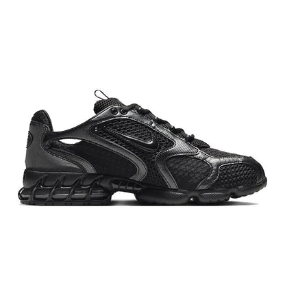 Nike Air Zoom Spiridon Cage 2 New Men's Pure Black Mesh Leather Patchwork Casual Sneakers Hm8497-010