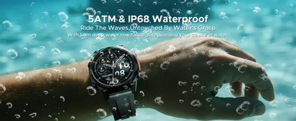 DOOGEE ANYWISE W1 PRO AI Smart Watch 1.43" AMOLED Display 5ATM IP68 Water Resistance GPS Tracking Sport Watch with Offine Maps