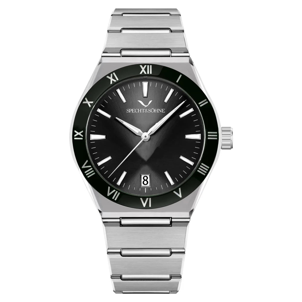 Dropshipping New Fashion Specht & Söhne Luxury Quartz Watch For Men 38MM Stainless Steel Watch Sapphire Crystal 50M Waterproof