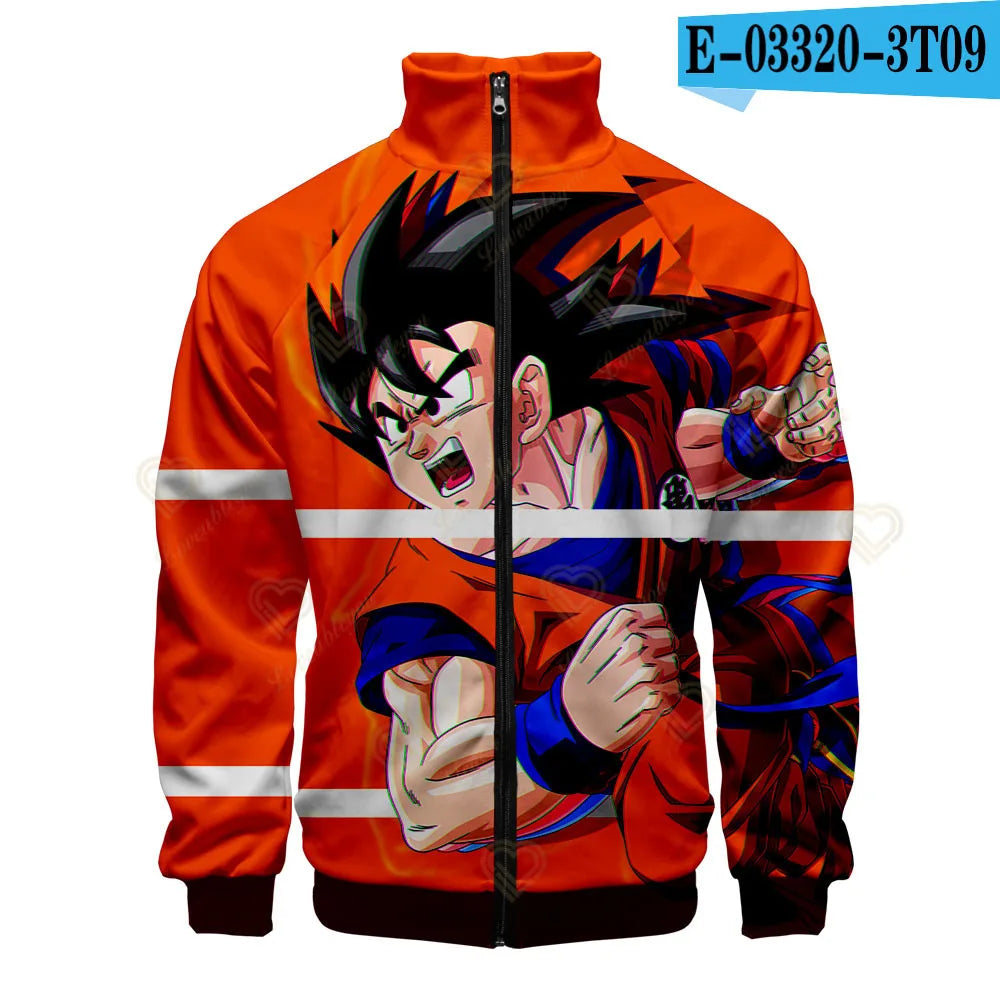 Dragon Ball Goku Hoodies Kids Boys Sweatshirts Anime Clothes Costume Hoody Gohan Beerus Pullovers Men Women Tracksuits Tops