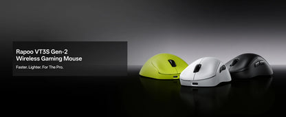 Rapoo VT3S /VT3S MAX GEN-2 Bezprzewodowa mysz gamingowa, prawdziwe 8K Wireless Polling Rate, 49g, ultralekka, czas pracy baterii do 750Hr