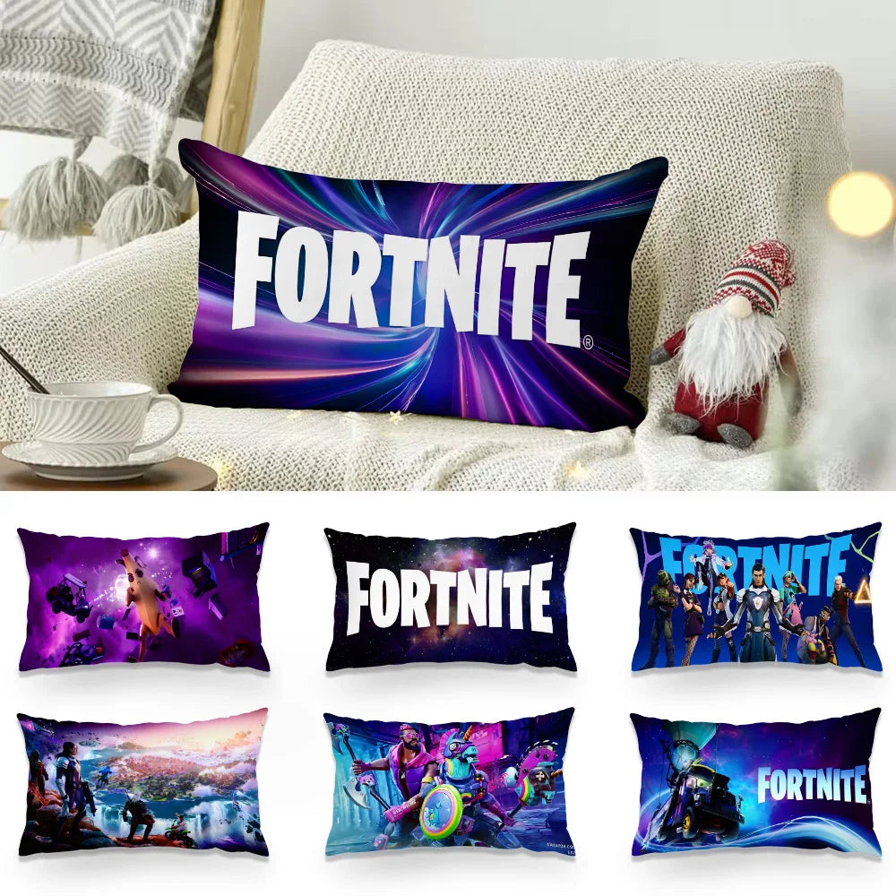 Game Fortnites Luxury Double-sided Printing Rectangle Pillow Case Bedside Pillowcase Sofa Cushion Cover Room Home Decoration
