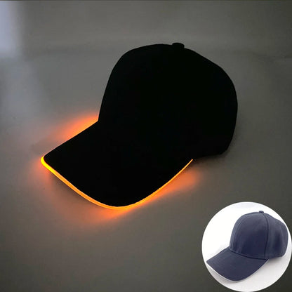 Модерна светеща бейзболна шапка с LED осветление, хип-хоп шапка за бар и клуб, флуоресцентна шапка за мъже и жени, DJ танци, парти аксесоари и костюм costume