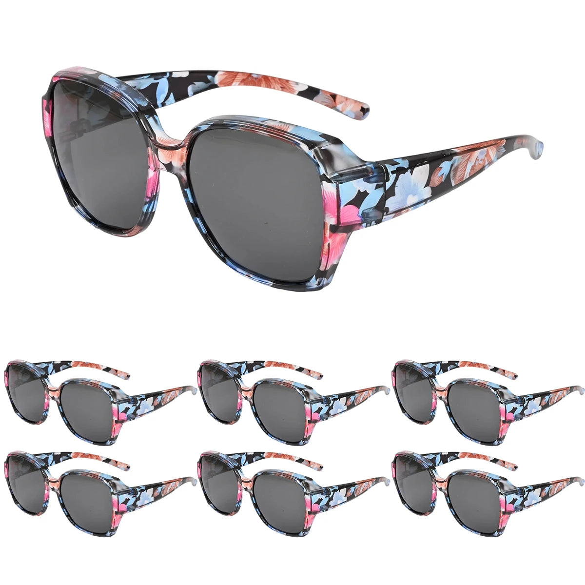 Oversized Over Glasses T01 Sunglasses for Women Men Square Fit Over Sun Glasses UV400