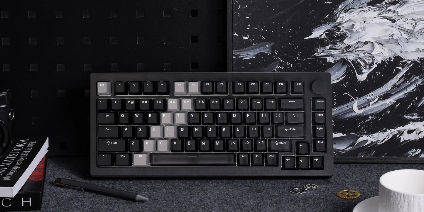 Teclado Magnético Akko 5075 V3 HE 75% — Teclado Mecânico Gaming Personalizado, Rapid Trigger 0.005mm, Taxa de Polling 8K, ARGB
