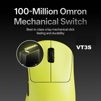 Rapoo VT3S /VT3S MAX GEN-2 Bezprzewodowa mysz gamingowa, prawdziwe 8K Wireless Polling Rate, 49g, ultralekka, czas pracy baterii do 750Hr