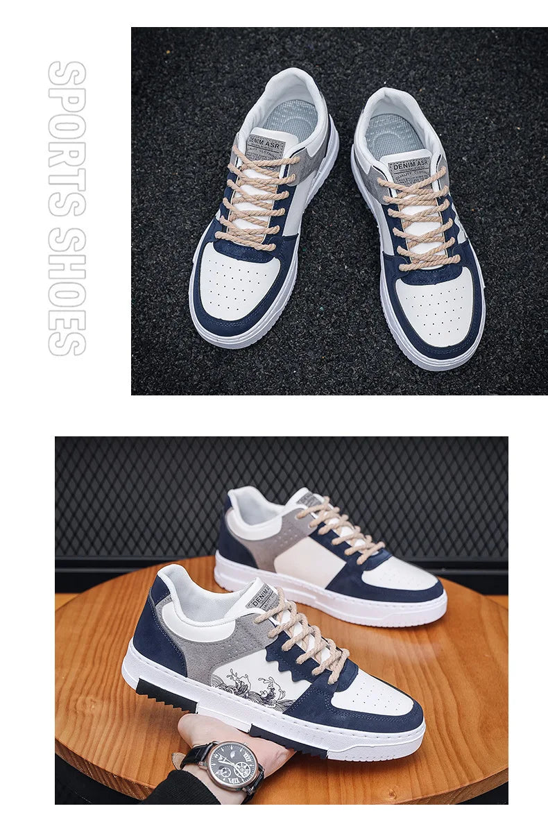 autumn new men casual shoes Outdoor Breathable Flat Shoes Fashion LaceUp Sneakers Men Comfort Trendy Sports Shoes Zapatillas