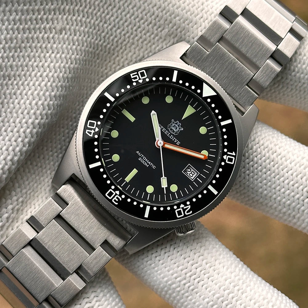 STEELDIVE Official SD1979 High Quality 200M Waterproof 42.5MM NH35 Automatic Ceramic Bezel Sapphire Glass Men Dive Watch Reloj