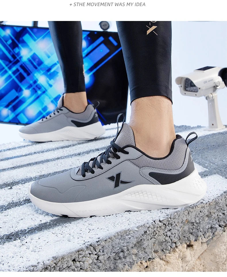 Xtep Men's Running Shoes Lightweight Surface Training Comfortable Breathable Jogging Stability Outdoor Shoes 879419110032