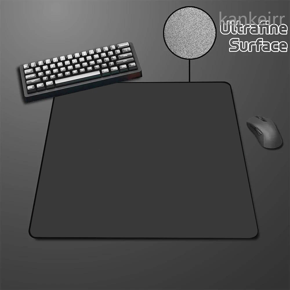 Tappetino mouse Black Speed a tinta unita, altamente elastico, con base antiscivolo, tappetino gaming premium per e-sport, superficie ultrafine, deskmat