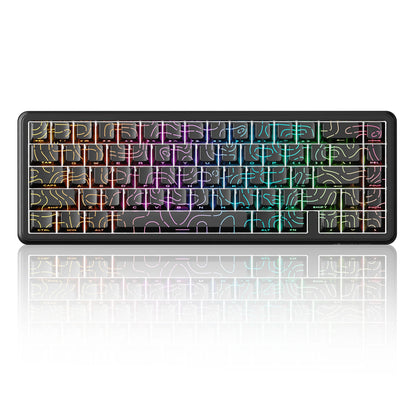 Teclado Gaming com Fios ATTACK SHARK X65 HE com Switches Magnéticos, Rapid Trigger, 65% e Taxa de Polling de 8000 Hz