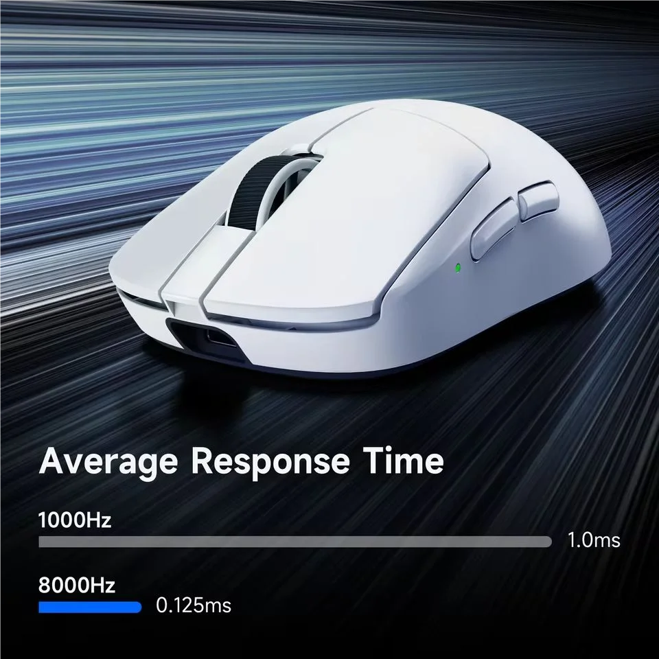 MCHOSE A7 V2 Ultra / Pro könnyű vezeték nélküli gamer egér, dupla 8000Hz, PAW3950 TI, 42000DPI – PC-s e-sport játékosoknak