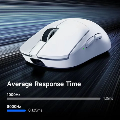 MCHOSE A7 V2 Ultra / Pro könnyű vezeték nélküli gamer egér, dupla 8000Hz, PAW3950 TI, 42000DPI – PC-s e-sport játékosoknak
