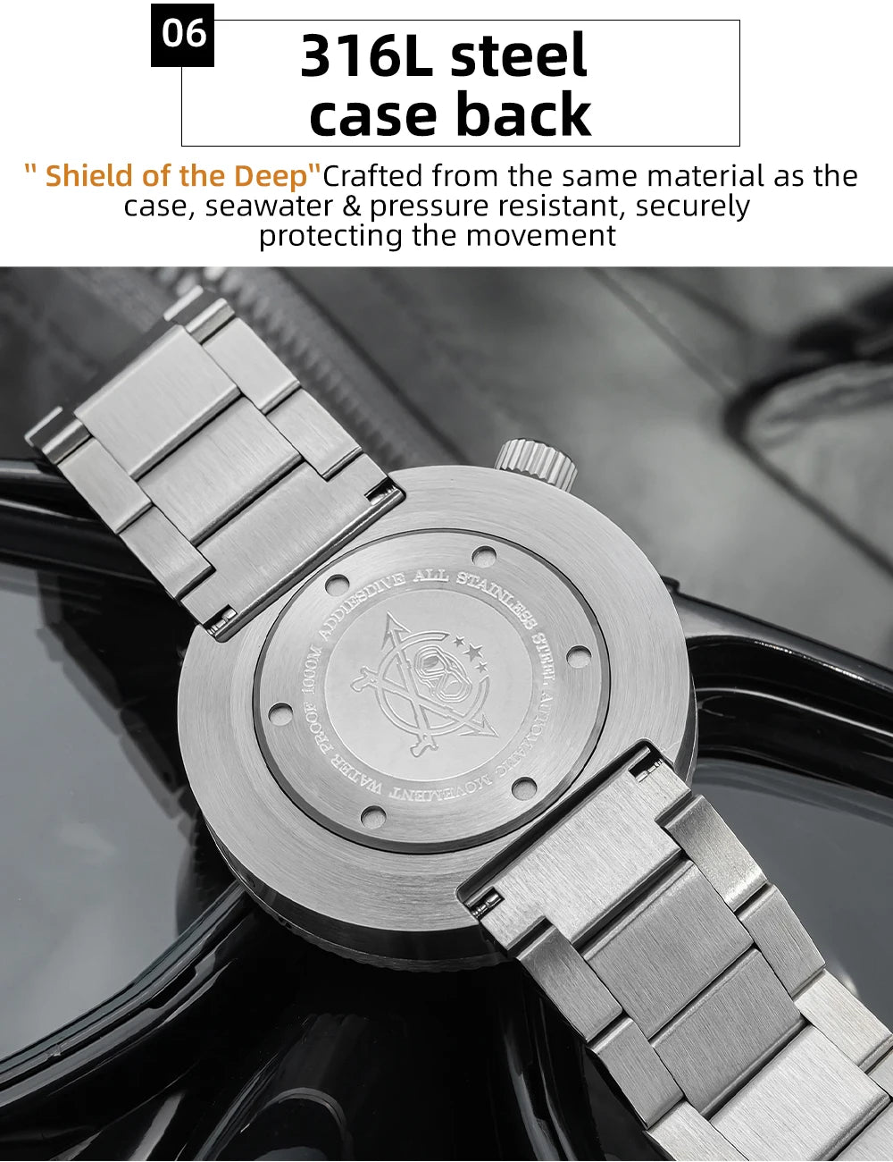ADDIESDIVE new men's watch sapphire gradient dial BGW9 luminous Japanese 8215 mechanical watch 1000m waterproof watch AD2545