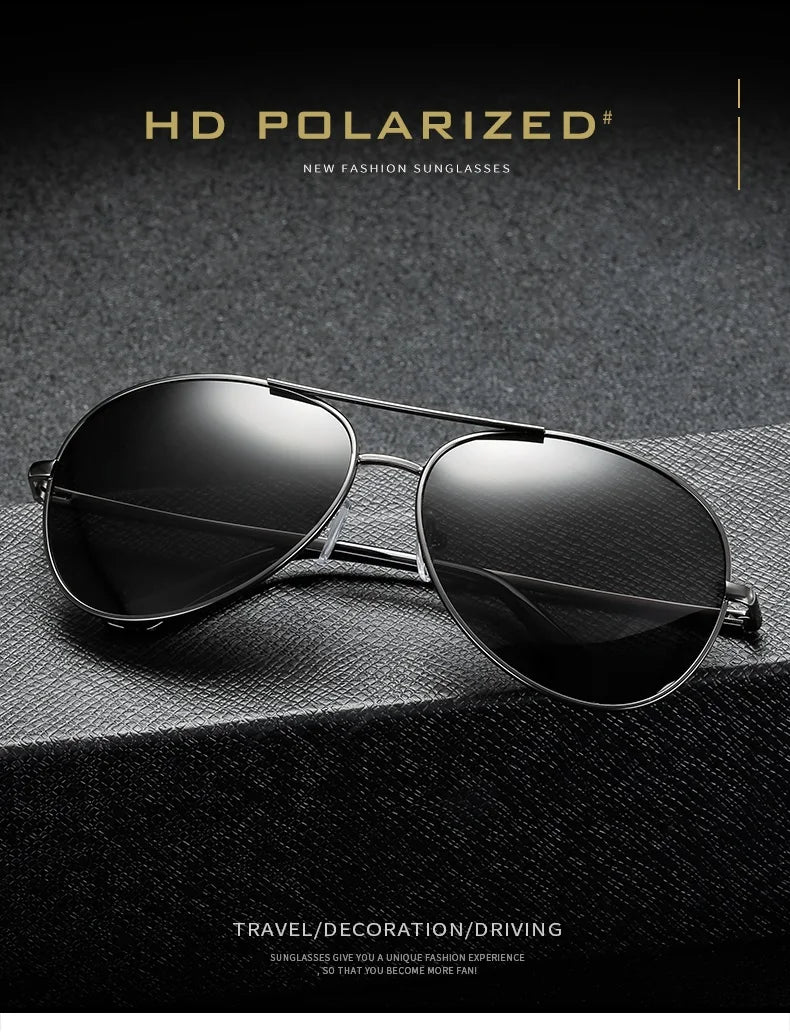 Luxury Photochromic Pilot Polarized Sunglasses Men Women Driving Chameleon Sun Glasses Change Color Day And Night UV400 Eyewear