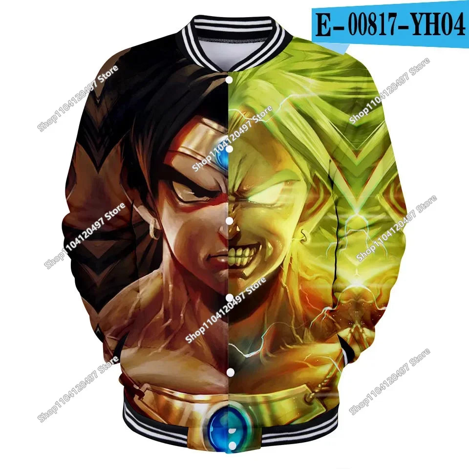 Dragon Ball Goku Kid Men Zipper Hoodie Cartoon Japan Style Anime Women Sweatshirt 2025 New Fashion Children Jackets Coat