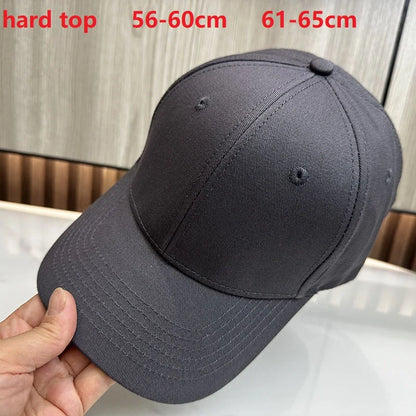 Bejzbol kape za muškarce s velikom glavom, za žene, XXL, prevelike, visoke krune, podesive, jednobojne, s kopčom (snapback), 56-60 cm, 60-65 cm